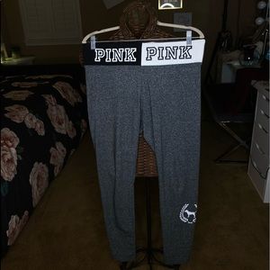 pink leggings size large